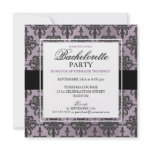 Black Lace Bachelorette Party Invitations