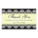 Black lace border thank you out of town gift bag sticker