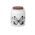 Black Lace Butterflies 10 Candy Dishes