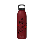 Black Lace Butterflies  Liberty Bottle Water Bottles