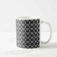 Black Lace Coffee Mugs