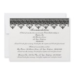 Black Lace Enclosure Cards Custom Announcements