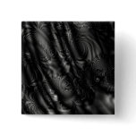 Black Lace Fractal Pinback Button