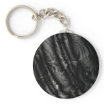 Black Lace Fractal Keychain