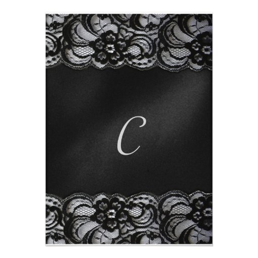 Black Lace Invitation