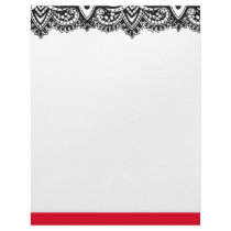 Black Lace Letterhead