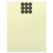 Black Lace Pattern Design. Custom Letterhead Template
