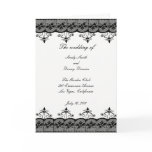 Black Lace Program Card