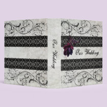 Black Lace Wedding binders