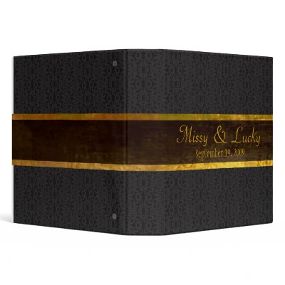 Black Lace Wedding/Anniversary Album Vinyl Binders by mjakubo434