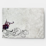 Black Lace Wedding Envelope