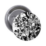 Black Lantern Corps - Black and White Pinback Buttons