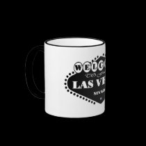 BLACK Las Vegas Sign Ringer T Mug by vegasdusoleil BLACK Las Vegas Sign Ringer T Mug