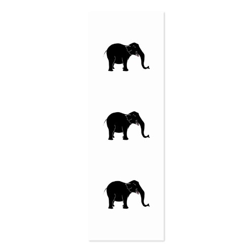 Black Laughing Elephant. Business Card (front side)