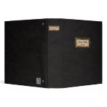 Black Leather Custom 1.5 inch Binder
