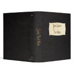 Black Leather Custom 1" Binder