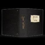 Black Leather Custom 2" Binder