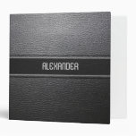 Black Leather Look Pattern-Template binders
