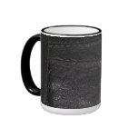 Black Leather Look Texture Mug