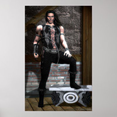 Black Leather Print by Daio