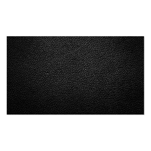 Black Leather Texture For Background Business Card Template (back side)