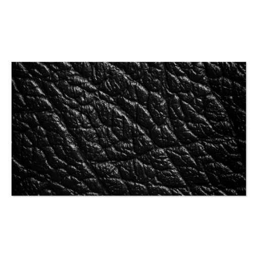 Black Leather Textures For Background Business Card Template (back side)