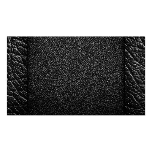 Black Leather Textures For Background Business Card Template (front side)