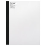 Black Left Sidebar Letterhead