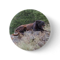 Black Leopard Button by luv2wander Black Leopard Button