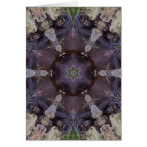 Black Leopard Kaleidoscope Card by luv2wander Black Leopard Kaleidoscope Card