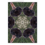 Black Leopard Kaleidoscope Card