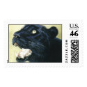 "Black Leopard" postage by paintonmypaws "Black Leopard" postage
