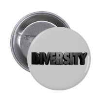 Black Letter Diversity Button buttons