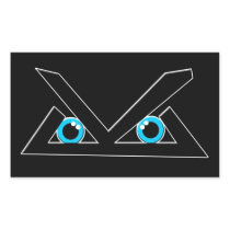 Black Level Logo Rectangular Sticker