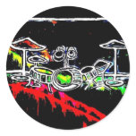 Black Light/Neon Splash Drum Set by Levi G. stickers