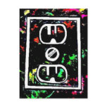 Black Light / Neon Splash "Outlet" by Levi G. Post Card