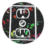 Black Light / Neon Splash "Outlet" by Levi G. stickers