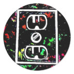 Black Light / Neon Splash "Outlet" by Levi G. stickers
