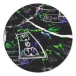 Black Light Neon Splash with Outlet by Levi G. stickers