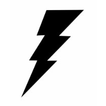 Black Lightning Bolt Women's shirt