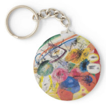 Black Lines Key Chain