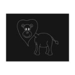 Black Lion Cartoon Postcards