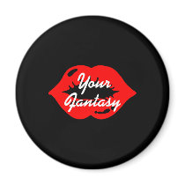 Black Lips Your Fantasy magnets by WhiteTiger_LLC Black Lips Your Fantasy magnets