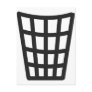 black litter bin icon postcards
