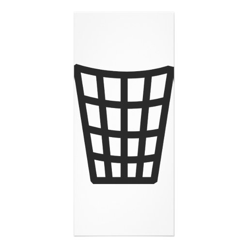 black litter bin icon rack cards
