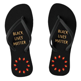 Black Lives Matter Flip Flops