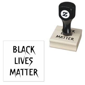 Black Lives Matter Wood Stamp