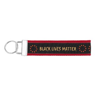 Black Lives Matter Wrist Keychain