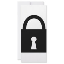 black lock icon rack cards