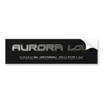 Black Logo Bumper Sticker bumper stickers by Aurora_Low Black Logo Bumper Sticker bumper stickers